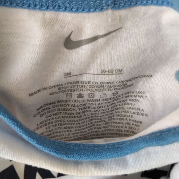 NWOT Nike Baby Top- Long Sleeve Shirt with Message: I have arrived -3 M - Picture 5 of 13